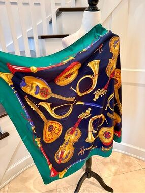 Musical Instrument Scarf, Made In Italy